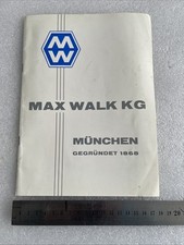 Max Walk KG German Massey Ferguson Dealership Original Book in German