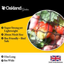 15m x 8m Wide Bird Netting Strong Garden Pond Fruit Anti Net Protection Veg Cage