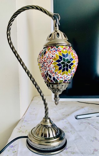 Turkish mosaic table lamp - mosaic,