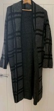 Zara Black Grey Check Knit
