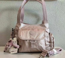 Kipling Fairfax Multiway Bag New With Tags Monkey ROSE METALLIC Handbag Strap
