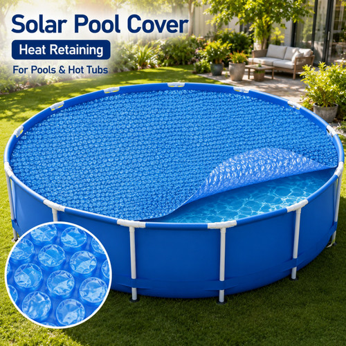 Round solar pool cover - solar,