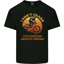 Gravity Checks Downhill MTB Mountain Bike Kids T-Shirt Childrens