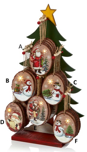 Christmas tree ornament wooden - tree,