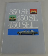 Brochure/brochure Mercedes-Benz 350 SE/450 SE/450 SEL W 116 status 03/1973