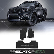 BLACK RUBBER CAR MATS FULL SET