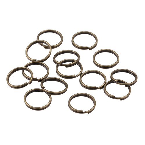 10mm bronze keyring split - 10mm,