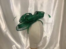 Forest Green Fascinator with Matching Headband for Wedding Ladies Day Races UK M