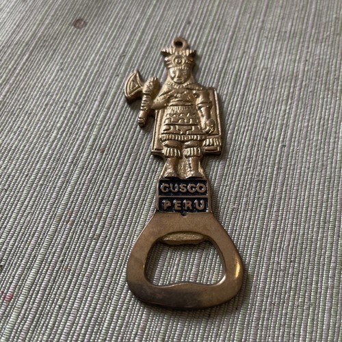 Vintage brass bottle opener - vintage,