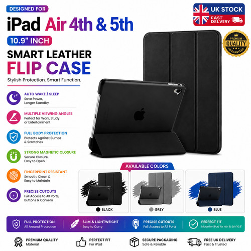 Smart leather case for - case, ipad