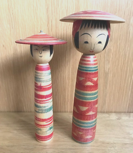 Japanese kokeshi doll - doll, x2