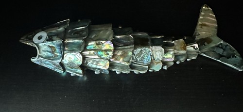 Vintage articulated fish - vintage,
