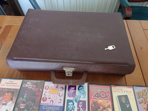 Vintage brown cassette tape - brown,