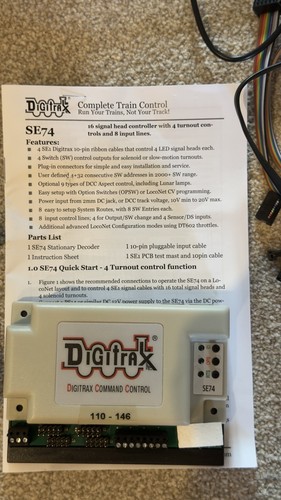 Digitrax se74 signal decoder - se74,