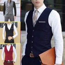 Mens Waistcoat Formal Business