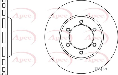 Apec brake disc front single - apec,
