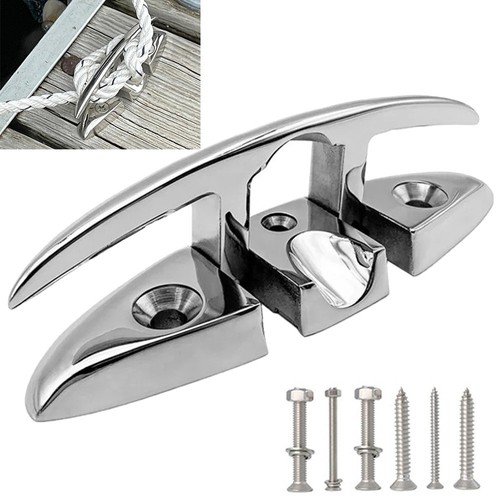 Inch folding boat cleat 316 - cleat,