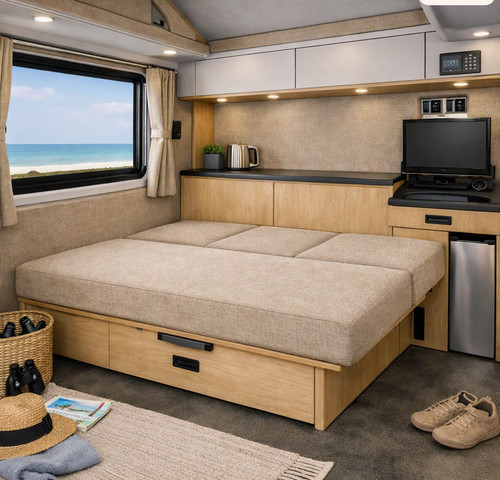 Rock and roll bed - bed, cushions
