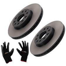 2x Front Brake Discs for Skoda
