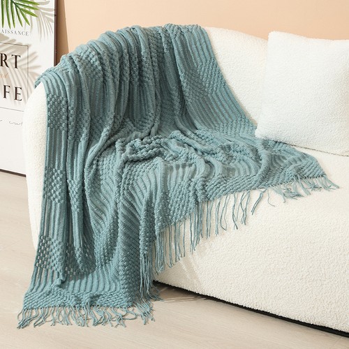Cozy throw blanket knitted - cozy,