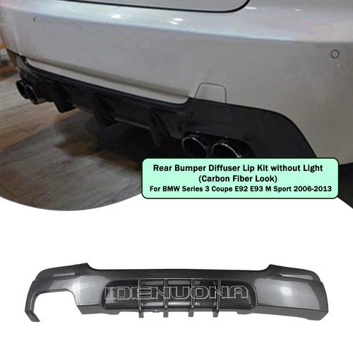 Car carbon look rear bumper - rear,
