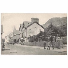 ABERFOYLE Busy Scene at McCallum's Clachan Hotel, Perthshire Postcard Unused