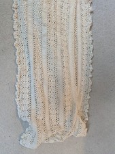 Lace trim Vintage 304 cms long 23 cm wide Beige  Crochet?