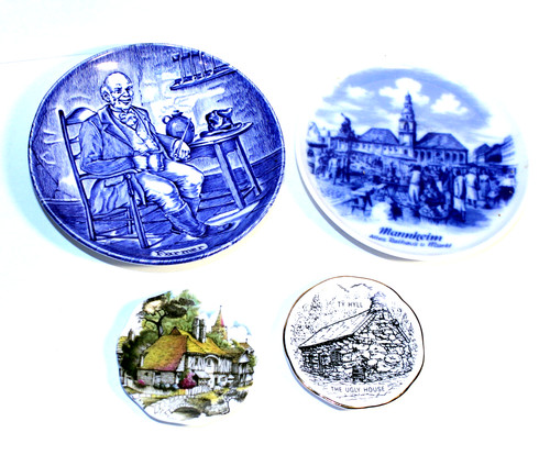 Set vintage small plates - set, of