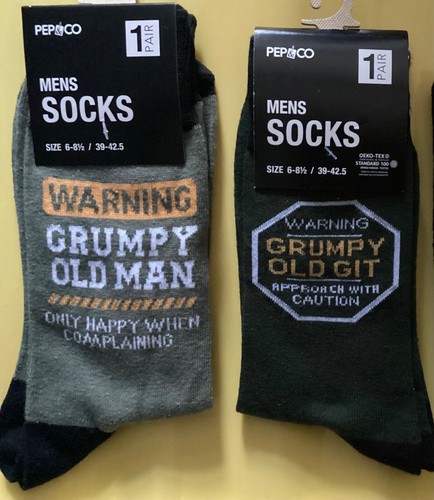 Pair mens socks with grumpy - 1,