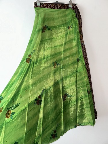 Bohemian maxi wrap skirt dress - wrap,