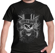 Guns N Roses Faded Skull T