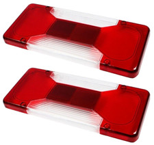 2x REAR TAIL LIGHT LAMP LENSES