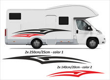 (No.871) Camper Van Graphics, Motor Home Vinyl Graphics Decal Sticker both sides