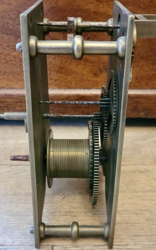 Antique brass clock - clock, movement