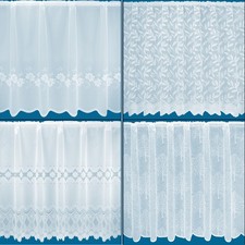 Floral Pattern Net Curtains - Free Postage - Sold By The Metre