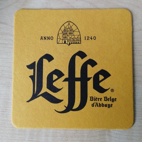 Leffe beer mat inch approx - beer, 4