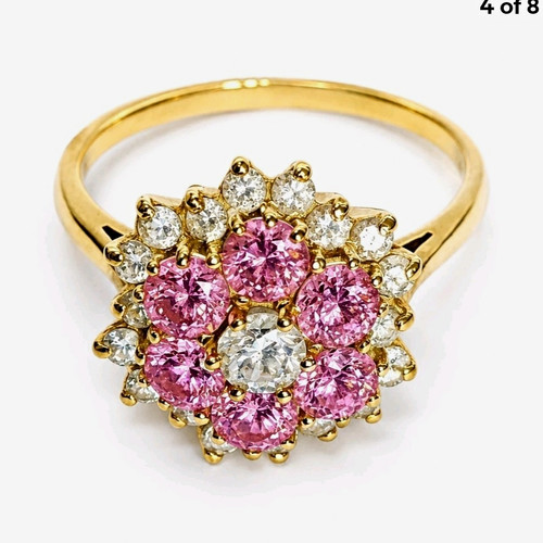 Vintage 18ct marked - vintage, pink