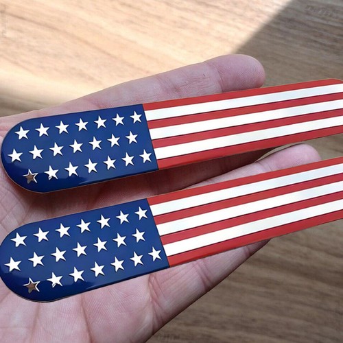 American flag emblem - american, metal