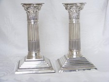 Pair edwardian silver - pair,, edwardian,