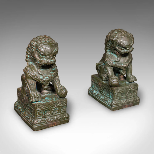 Pair vintage dog fo - vintage,
