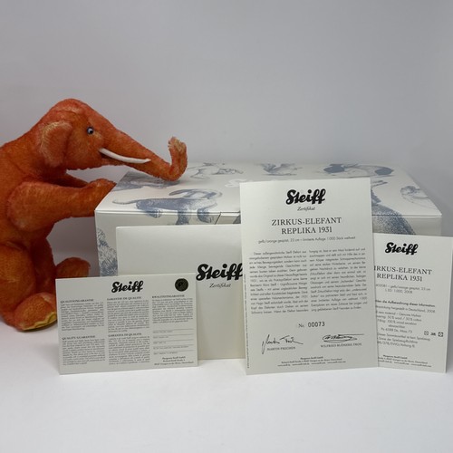 Rare steiff circus elephant - steiff,