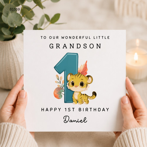 Personalised grandson 1st - grandson,