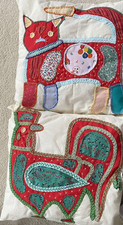 2 x  Handmade Cushions 34 x