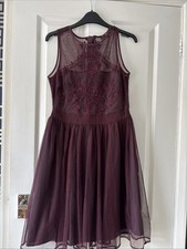 Next Burgundy Embroidered Mesh