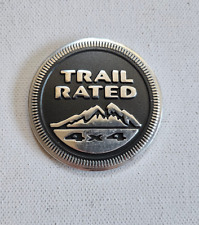 Jeep Wrangler Grand Cherokee Liberty Trail Rated Fender Emblem Badge Logo