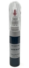 SATIN BLACK ALLOY WHEEL TOUCH UP PAINT PEN BRUSH FOR SCRATCH CURB DAMAGE