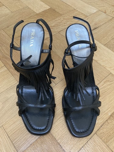 Prada fringe sandals - prada,