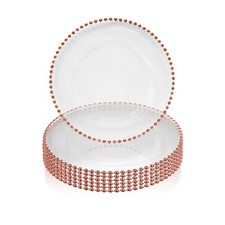 13" Decorative Glass Charger