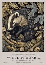 Large size William Morris Badger Print A4 to A0, William Morris Print