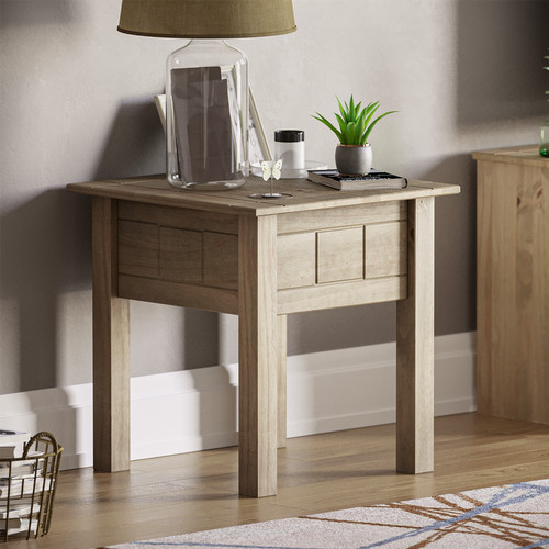 Pine side lamp plant coffee - side,